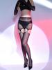 Sexy Women Wrap Hip Micro Mini Skirts Sheer See Through Oil Glossy Shiny Dot Packet Hip Skirts With Glove Maid Garters Stockings