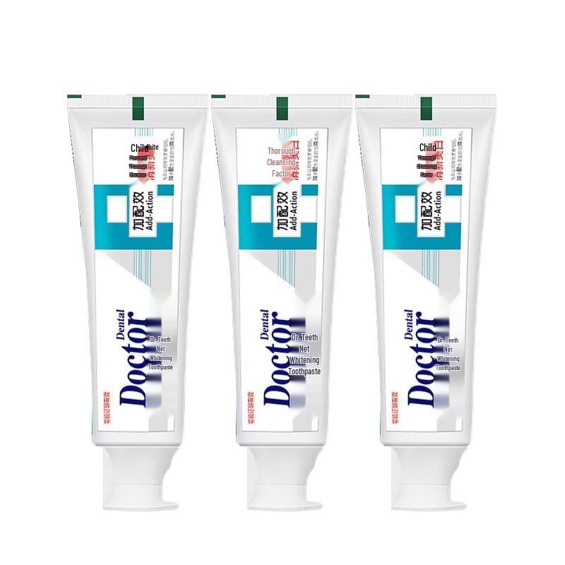 

Dr. Tooth Plus Therapy Pure White Toothpaste 3-Pack
