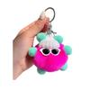 Keychain Cartoon Doll Wearing Hat Glasses Decor Imitation Rabbit Fur Charm Key Chain Keys