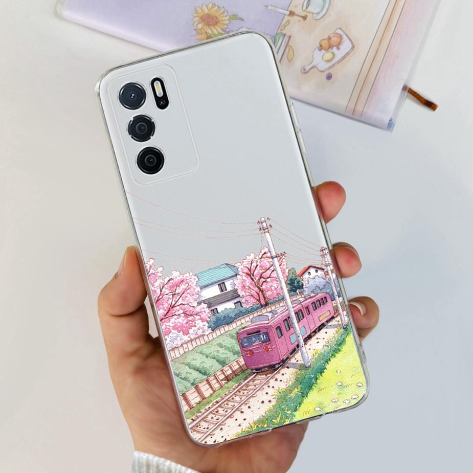 Für Oppo A16 A16s Hülle Stylische Bemalte Rückseite Weiche Dünne Handyhülle Für Oppo A16s OppoA16 s CPH2269 Hülle Fundas Bumper Schale