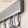 DANLE Wall-Mounted Aluminum Hook Rail
