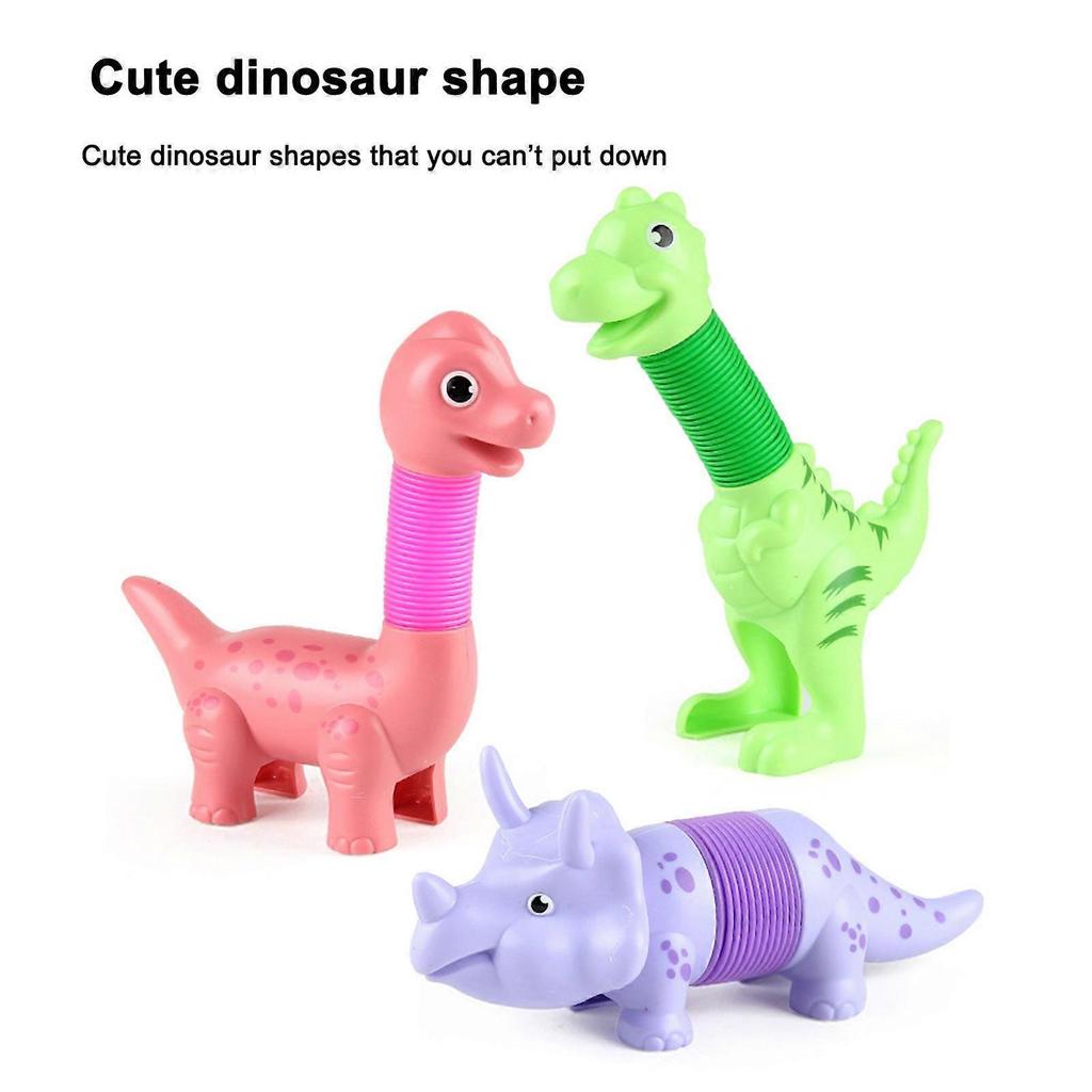 9pcs LED Pop Tubes Set, Mixed Animal Pop Tube Sensory Fidget Toy for Kids & Adults Stress Relief