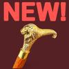93.98 Cm Brass Lion Head Walking Cane Handcrafted Wooden Shaft, Collector's Gentleman’s Walking Stick