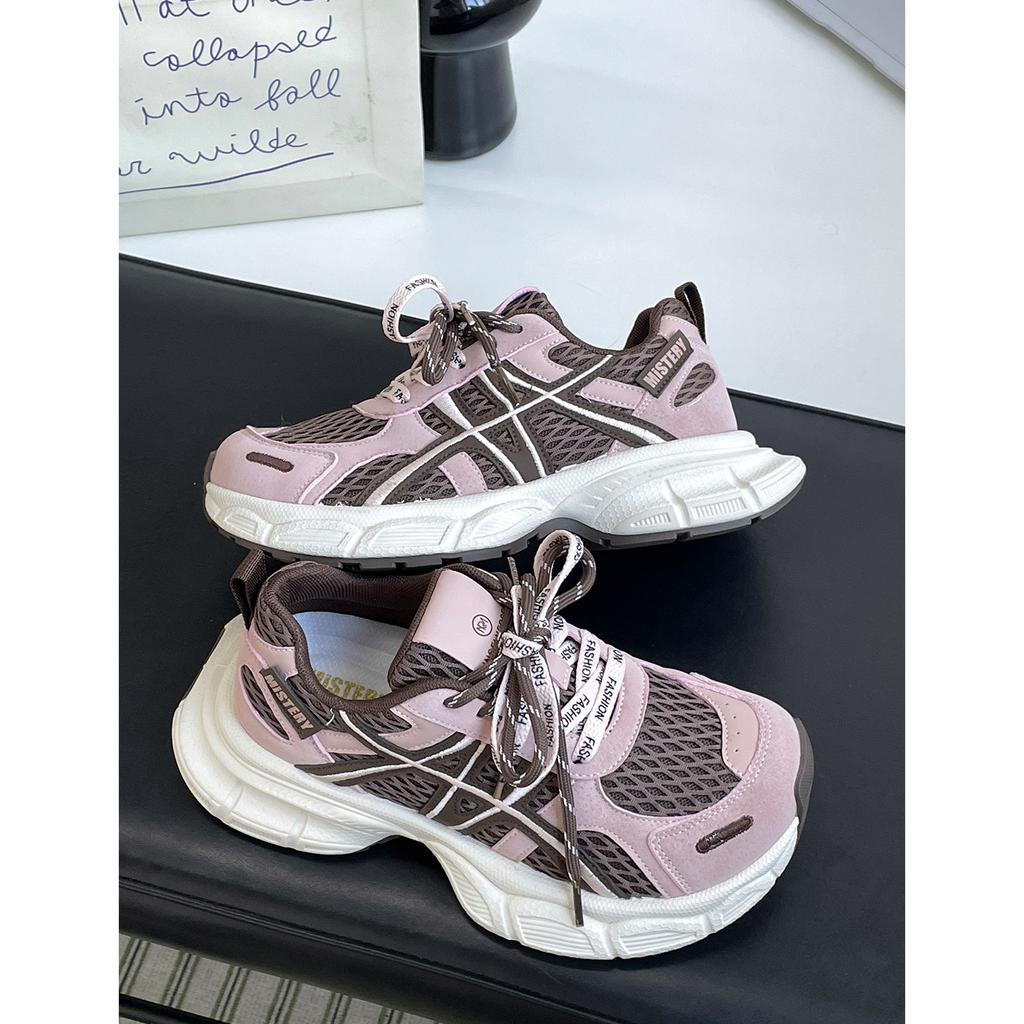 Super fire dad shoes women's 2025 autumn new popular thick-soled heightened versatile ultra-light sports and leisure shoes tide