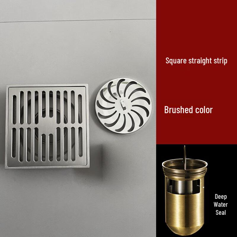 Square Deep Water Seal Odor-Proof Floor Drain