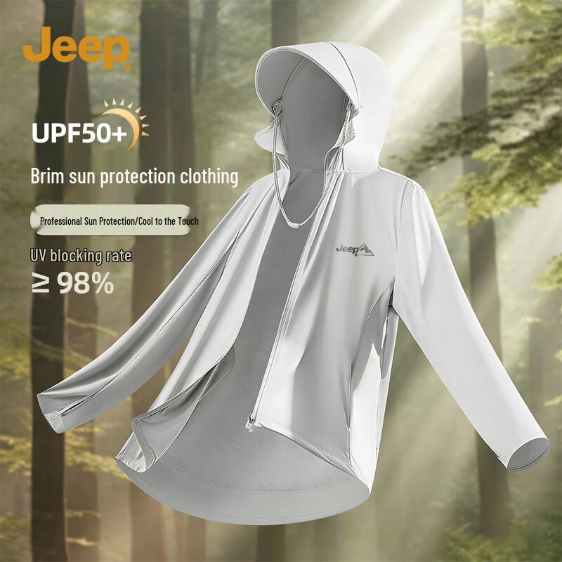 

JEEP Men s Loose Fit UPF50+ UV Protection Hoodie L