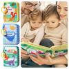 1 Count Cartoon Baby Cloth Book Album with Safety Mirror Soft Cloth Newborn Anniversary Album Multi-color Children's Album Gifts