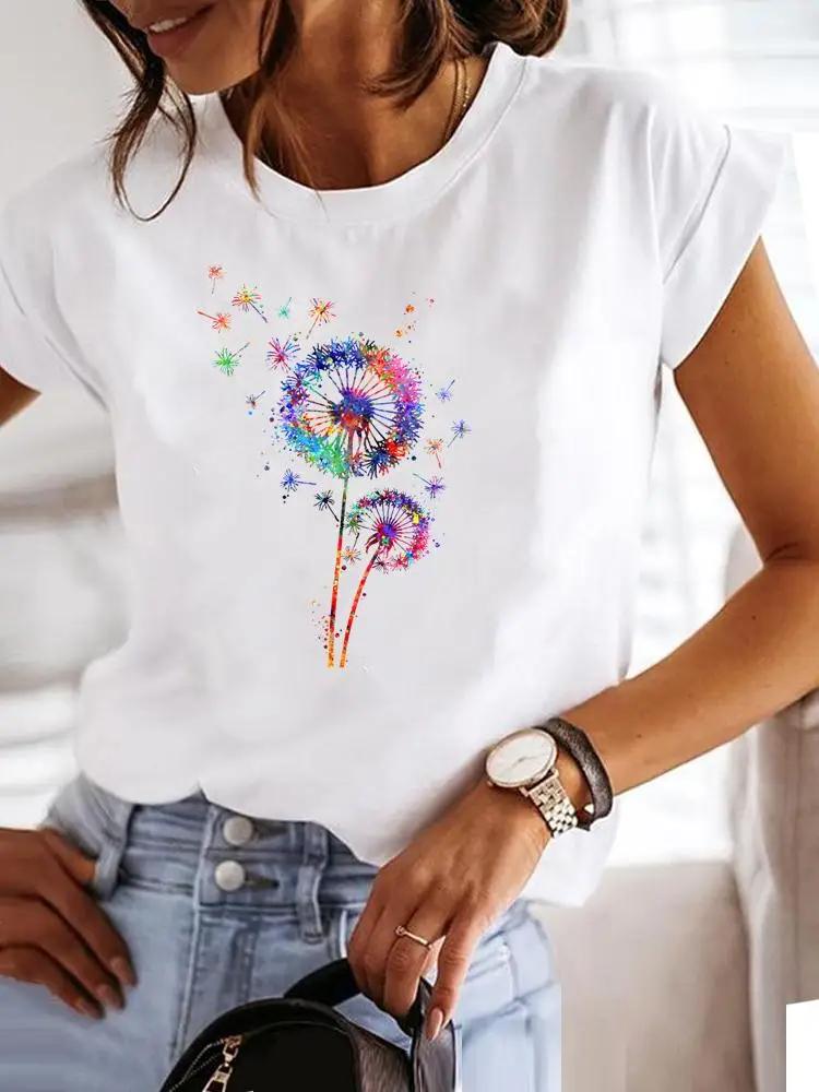 Star Lovely Style Trend Clothing Fashion Tee Women T-shirt Summer Short Sleeve Print Clothes Graphic T Shirt Female Tee Tops