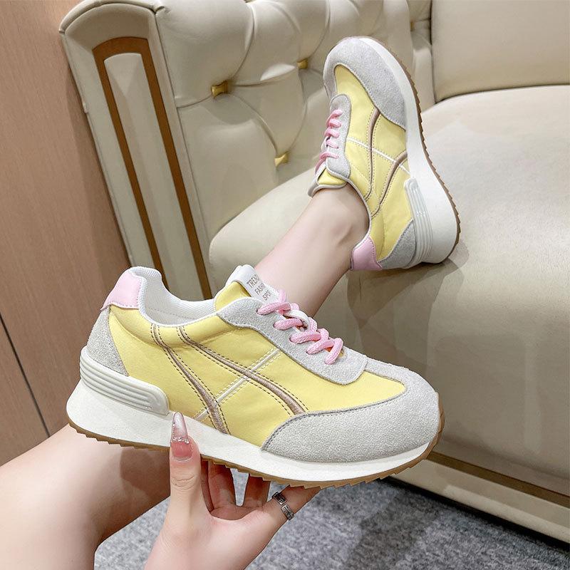 thick-soled German training shoes spring and summer new color matching Forrest Gump shoes sports and leisure shoes dad shoes