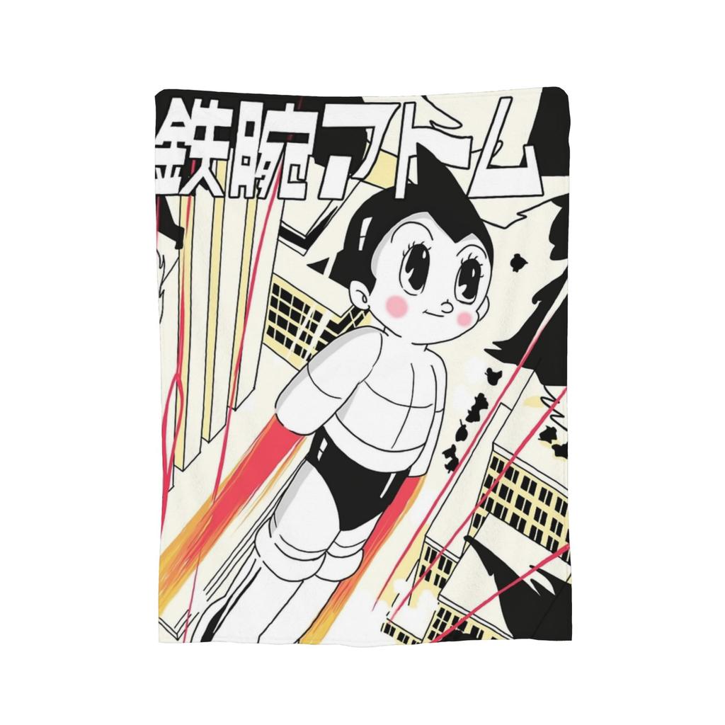 Astroboy Tetsuwan Atom Astro Boy Blankets Flannel Winter Breathable Warm Throw Blanket for Home Outdoor Bedding Throws