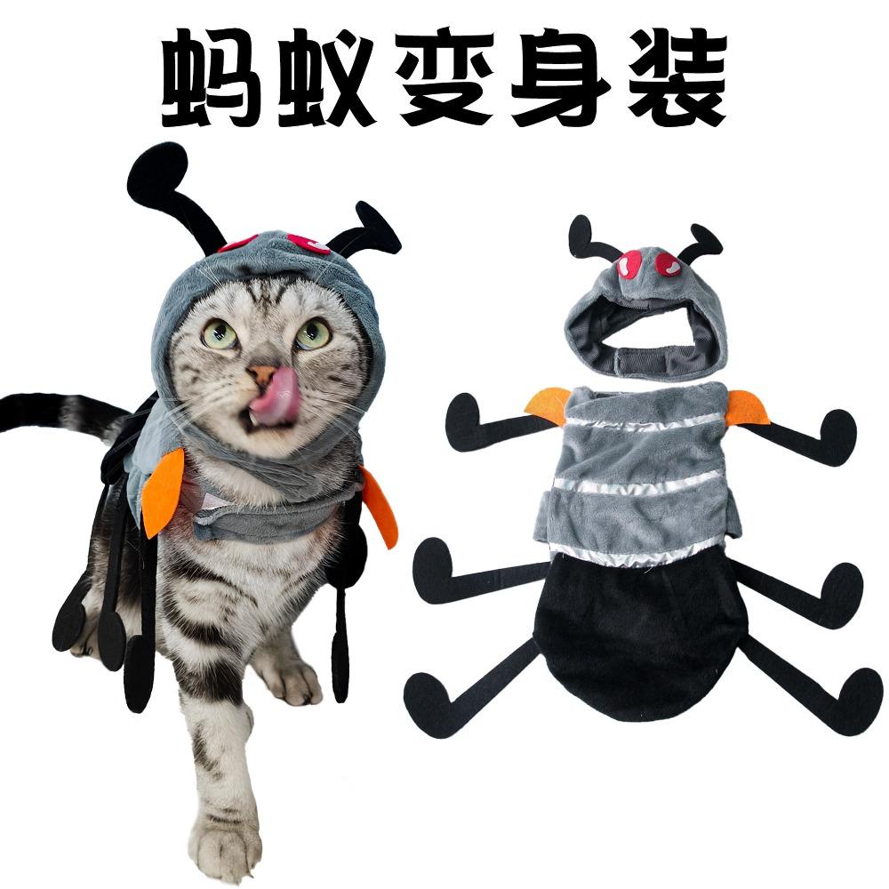 Pet Transformation Cat Funny Christmas Transformation Dog Clothes, Pet Funny Halloween Costumes
