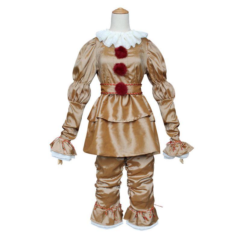 Costume da Cosplay da Clown It per Bambini e Adulti, Costume di Pennywise per Cosplay di Halloween, Abito da Spettacolo del Clown It