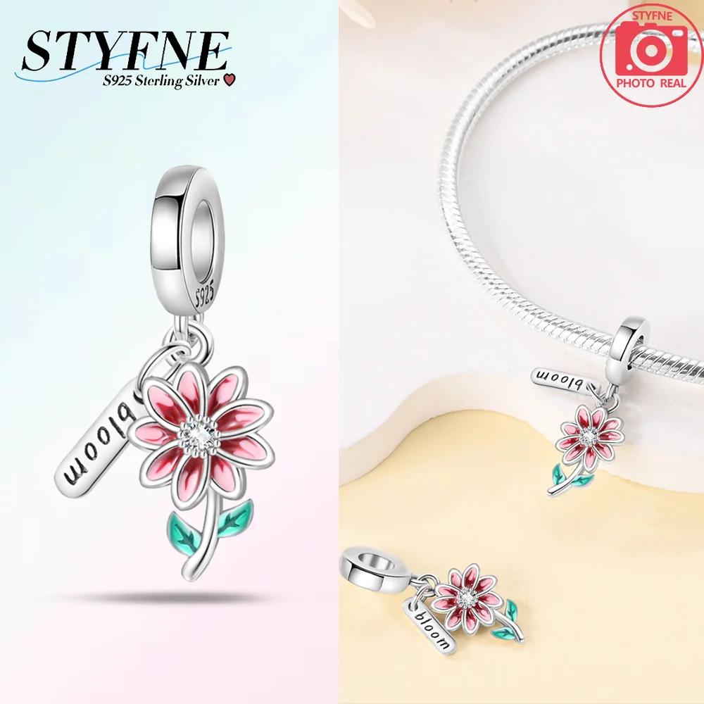 Copper Tulips Sunflowers Carnations Beads Charms Fit Diy Original Bracelets Necklaces For Women Jewelry Gift