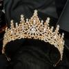 Luxury Elegant Crystal Bridal Tiara Metal Hair Headdress Creative Princess Crown  Bridal Wedding