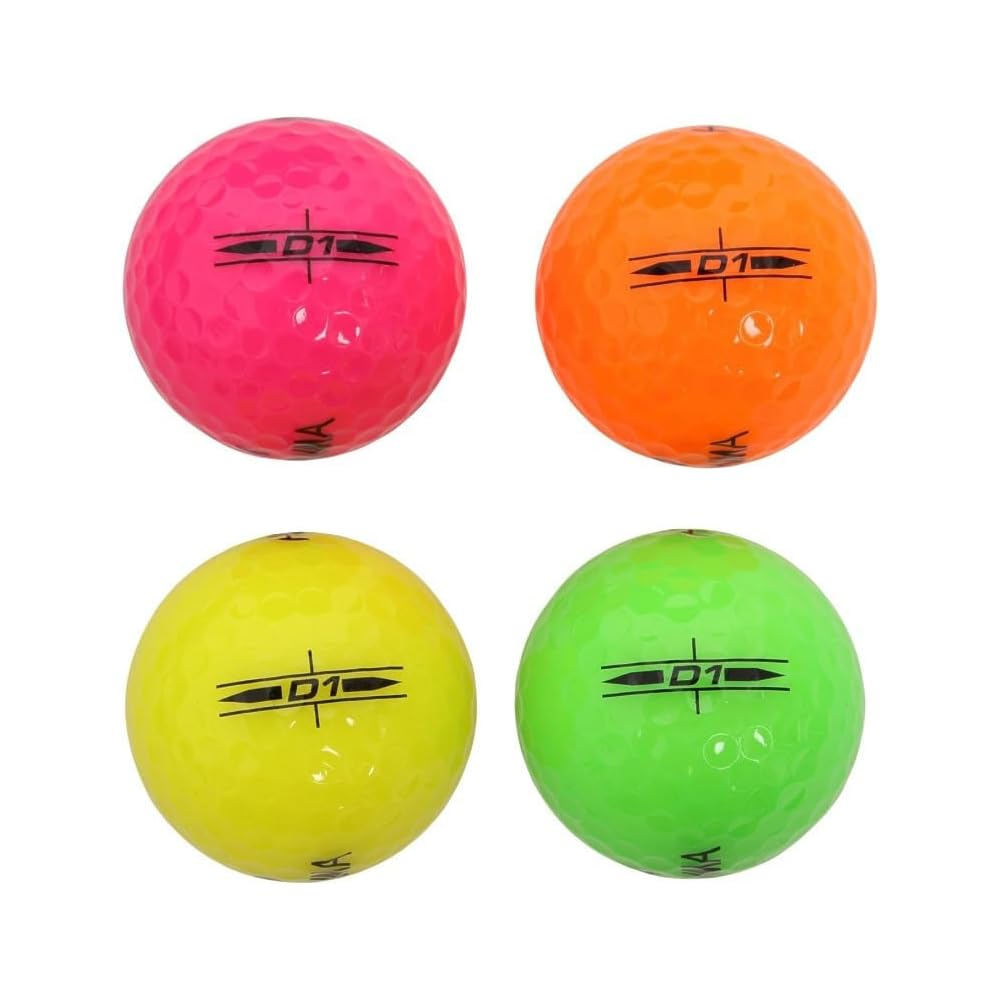 Honma BT2201 Soft Ionomer Distance Golf Balls 12 Pack Multi-Color