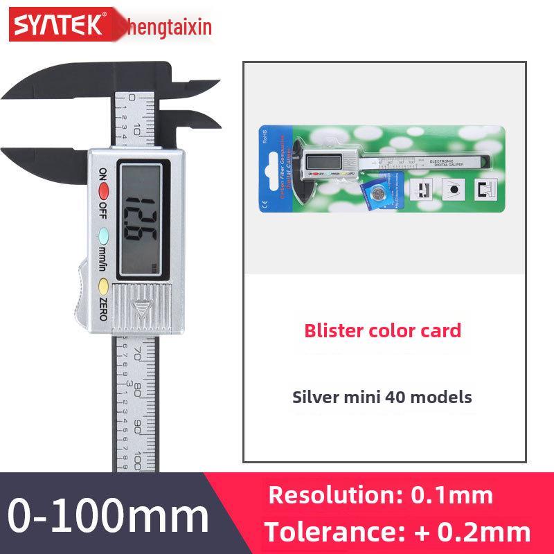 SYNTEK Mini Electronic Digital Vernier Caliper 0-150mm, All-Plastic Blister Pack