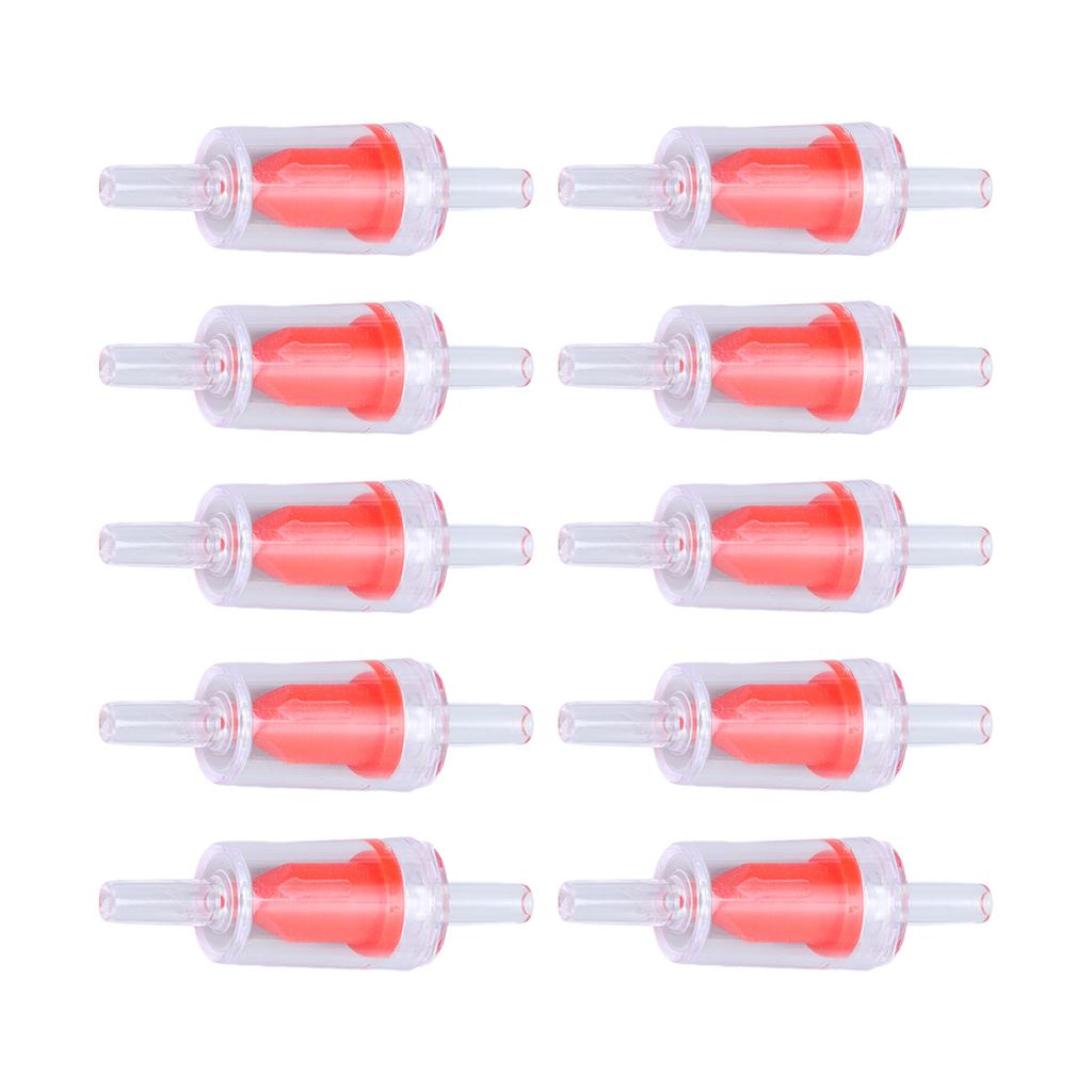 10 buc Supapă de sens unic 4mm PP Pompă de aer Acvariu 1 sens Oprire apă Supapă de sens unic pentru acvariu Roșu