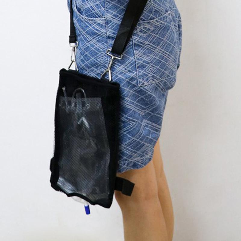2000Ml Urine Drainage Bag Cover Shoulder Leg Strap Catheter Abdominal Drain Bag