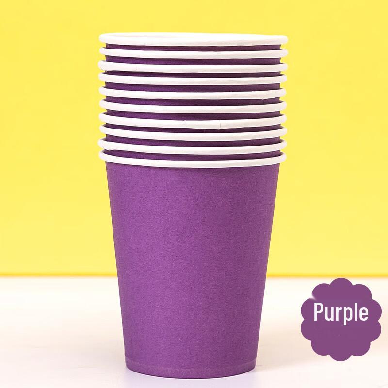 DYMAYKI Thickened Colored Disposable Paper Cups