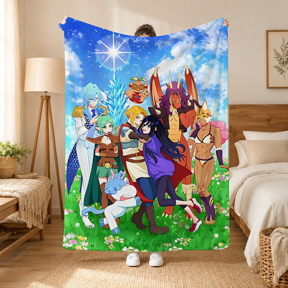 Zenshu Anime Throw 240g Flannel Blanket, Suitable for Sofas, Beds, Offices, Exquisite Gift Blankets
