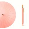 24-Rib Long Handle Windproof Gradient Chinese Style Umbrella, Sun & Rain Protection, Customizable Logo, Reinforced Design
