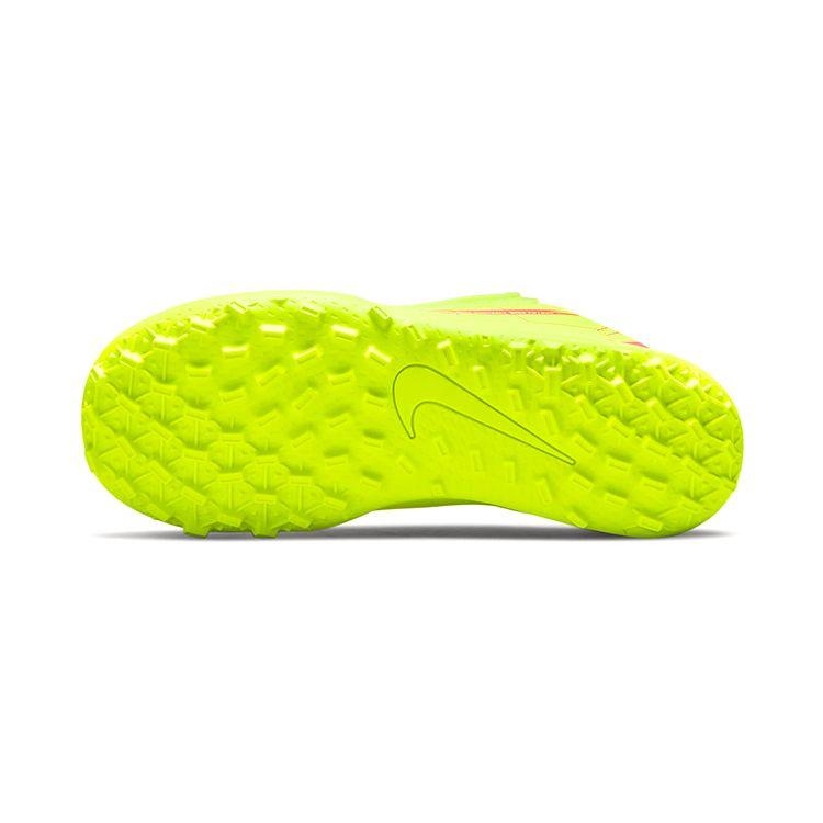 Nike Mercurial Vapor 14 Club TF PS Round Head Logo Low Top Soccer Shoes Kids Soccer Shoes Fluorescent-Yellow CV0839-760