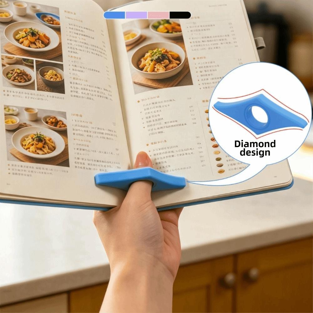 Ergonomics Book Page Holder Versatile Reading Aid Bookmark Thumb Press Book Support  Travel