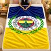 Flannel BlanketFenerbahce Warm Soft Throw Blanket for Indoor Sofa Bed Living Room Use