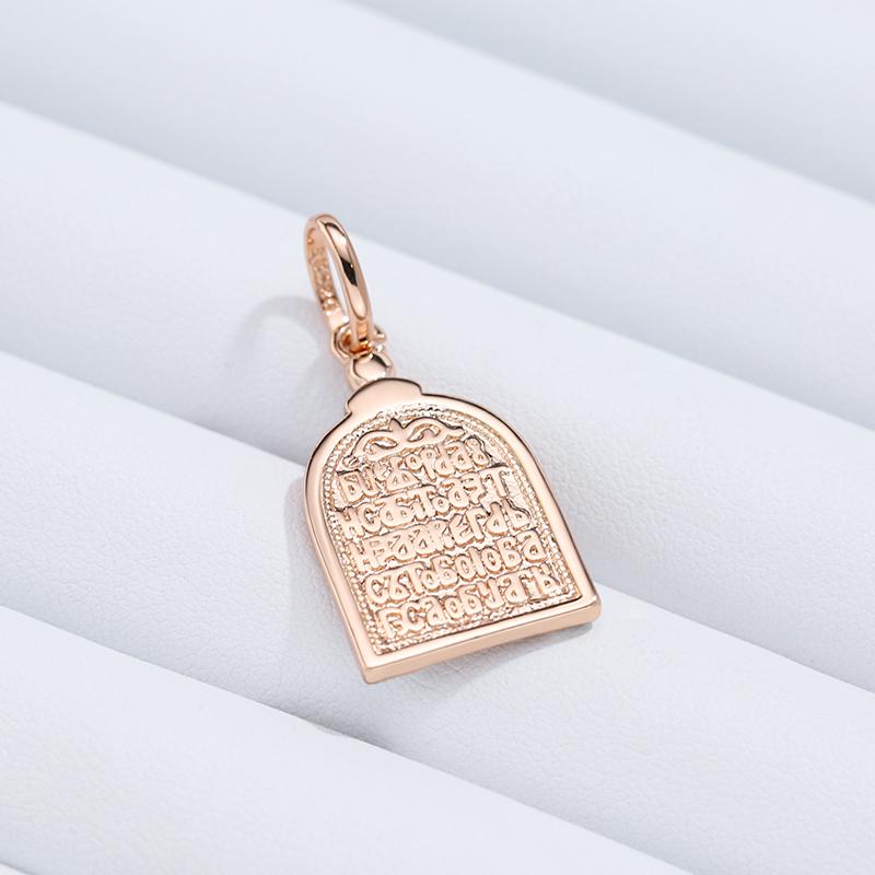 Luxury Virgin Mary Pendant Necklace For Women Men  Rose Gold Color Natural Zircon Jesus Charm Daily Fine Jewelry Gifts
