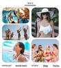 European & American Lace-Up Halter Bikini Top - Women's Beach & Hot Spring Swimwear 2025