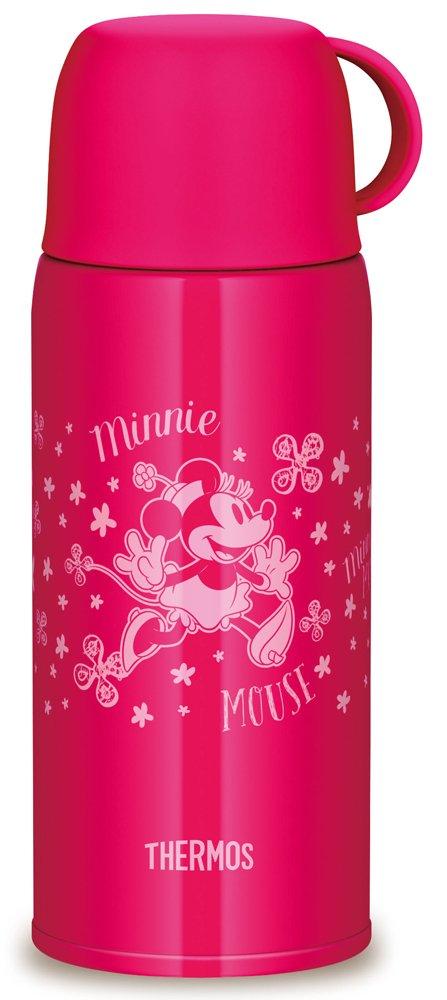Thermos Vacuum Insulated Disney Minnie Pink PFL 2-Way Bottle, Mouse, 630ml/600ml, Flower, FHO-600WFDS