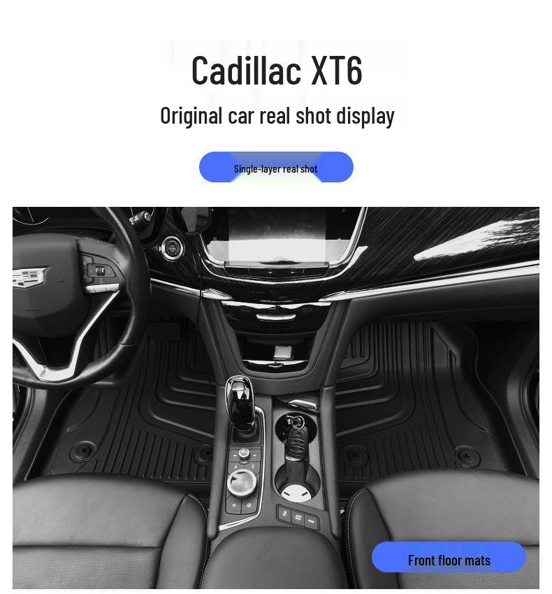 Cadillac XT6 TPE Carpet Floor Mats (2020-2025 Models) - Original Style, Full Surround