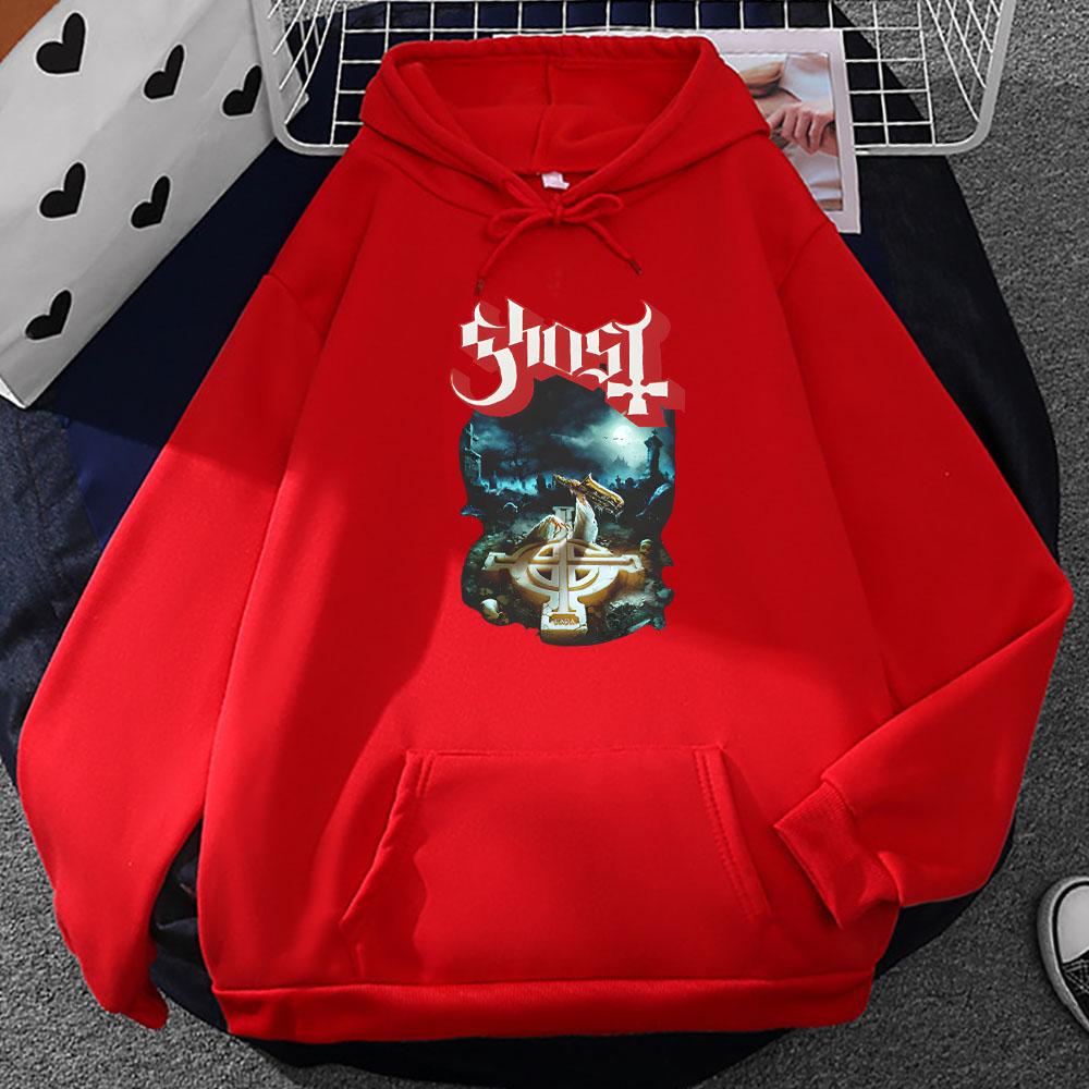 Men Clothes Ghost Rite Here Rite Now Hoodies Streetwear Long Sleeve Winter Hooded Rock Style Graphic Sweatshirt