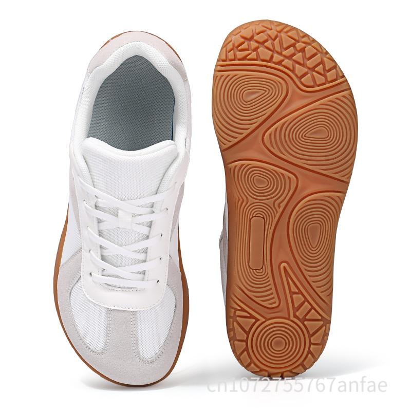 Unisex Barefoot Sneakers Wide Toe Minimalist Zero Drop Non Slip Shoes Lace Up Mesh Casual Sneaker Men'S Outdoor Fitness Shoes