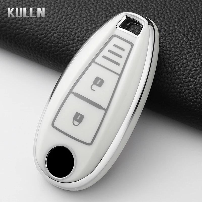 Fashion Tpu Car Key Case Cover For Suzuki Vitara Swift Ignis Kizashi Sx4 Baleno Ertiga Samurai S-Cross Protected Keychain Shell