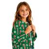 Girls' Fashion Button Front Christmas Print Cardigan for Holiday Outfits and Daily Wear