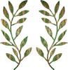 Wrought Iron Olive Branch Wall Decoration for Indoor/Outdoor Use