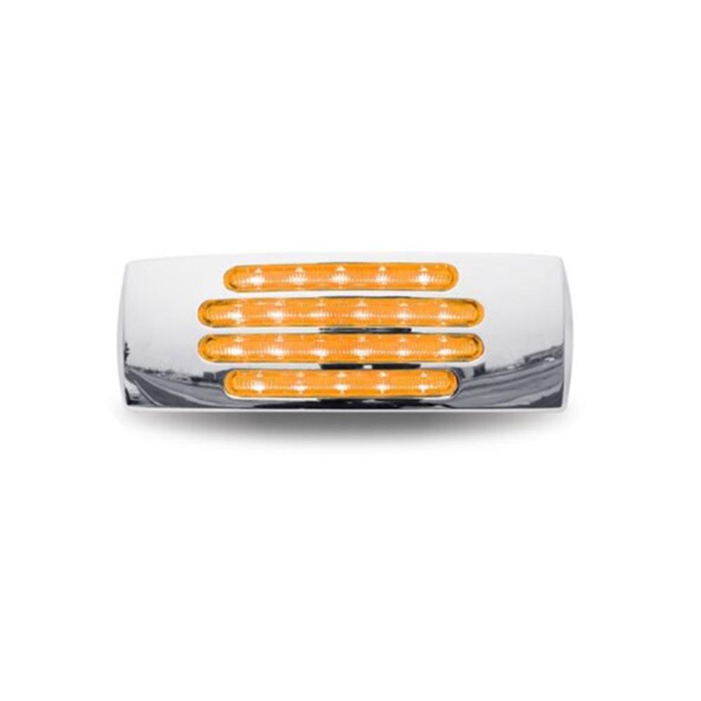 20PCS Truck Lighting Car Side Marker Lights Chrome Waterproof 22LED Trailer Side Light Turn Signal Indicator Clearance Lamp