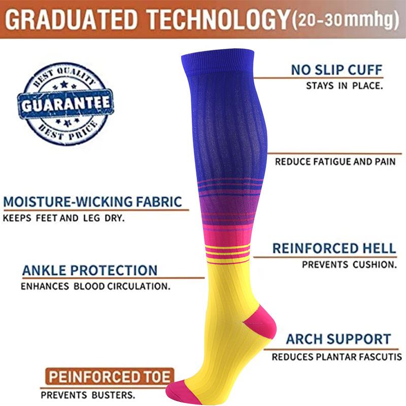Pressure Hosiery Him Her Stocking Ventilated Fitness Sport Stockings Outdoor Pressure Running Cycling Compression Socks style