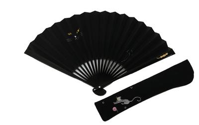 Kyoto Katt Svart Washi Levereras med Presentation Tillverkad i Japan [Hasegawa] Fläkt, Mönster, Färgad, Papper, Påse, Låda,