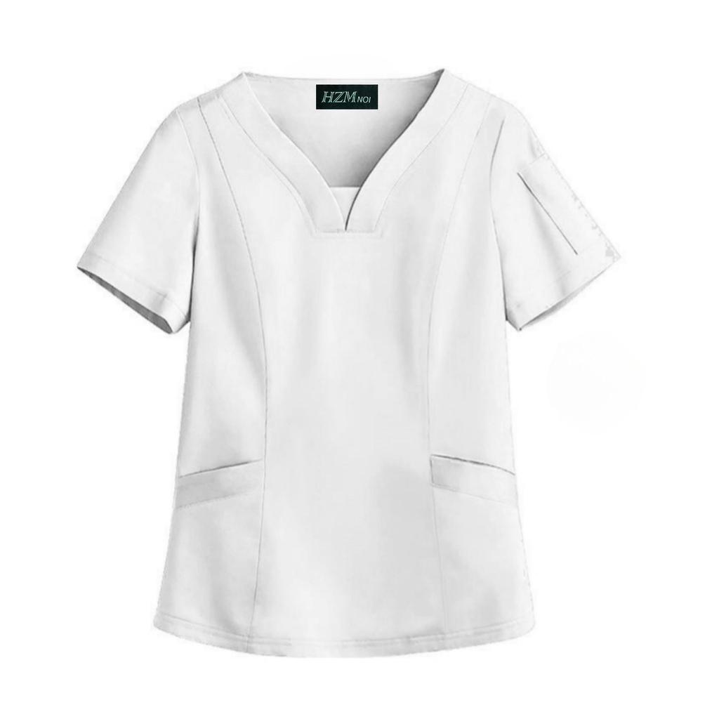 Elastic Quick-Dry Dentist Isolation Gown - Lightweight, Washable Medical Workwear for Summer