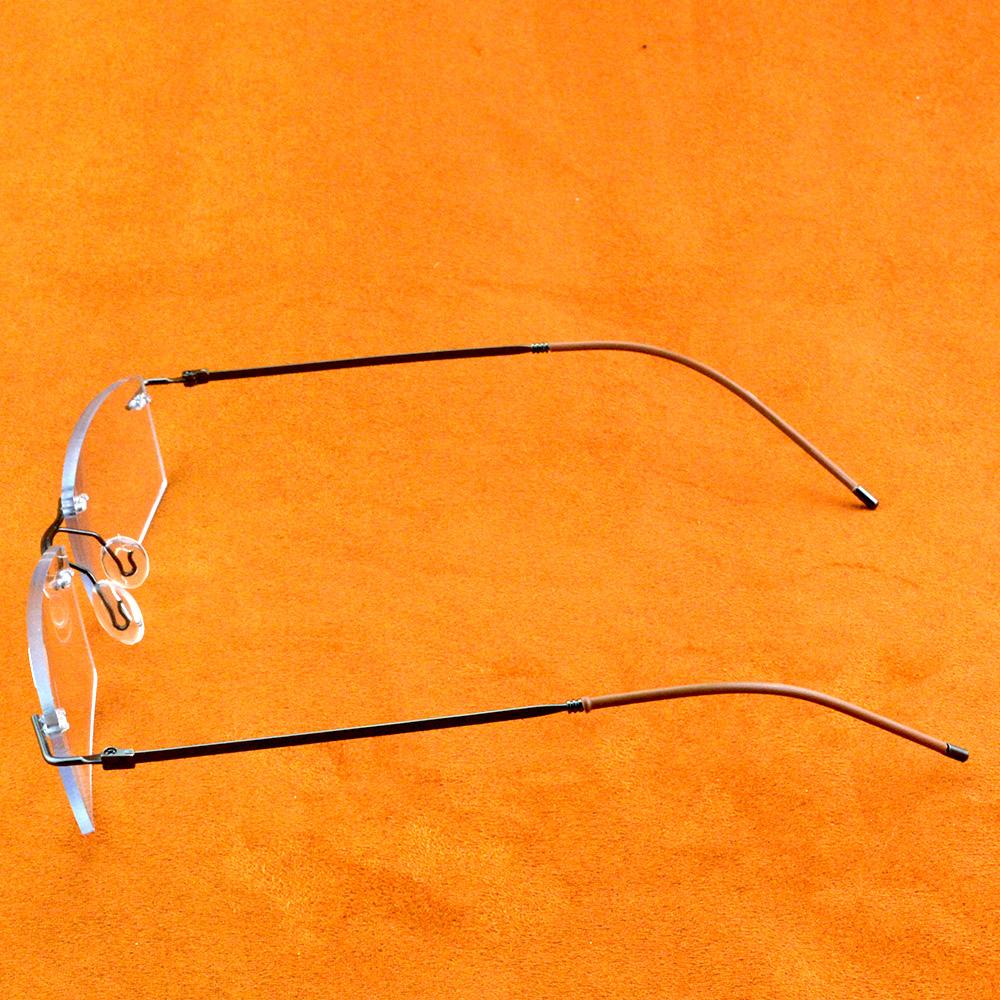 Titanium Frame Ultra Light Memory Grey Frame Coating Lenses Men Women Rimless Reading Glasses 0.75 1 1.5 1.75 2 2.25 To 4
