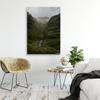 Canvas print, Mountain river in mist