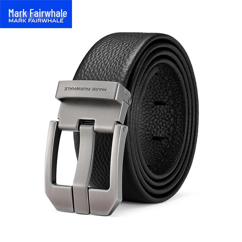 MARK FAIRWHALE Men s Business Leather Pin Buckle Belt