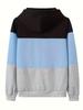 2024 Colorblock Hooded Loose Long Sleeve Set - Sexy Spring/Autumn European & American Style.