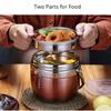 1.2L/1.5L Stainless Steel Vacuum Insulated Thermos Food Thermo Container Lunch Box Soup Jar (12 - 24 Hours)
