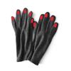 Cute Nail Polish Embroidery Cashmere Gloves Women Wool Velvet Thick Touch Screen Gloves Female Winter Warm Driving Gloves H100
