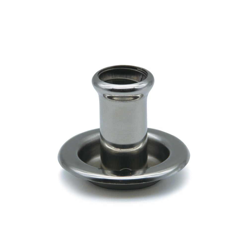 

[For Graveyard Use] Stainless Steel Incense Holder, Moon Design, 70 x 57mm, with Stainless Steel Saucer, C-SEN, Spring-Loaded, ST Craft,