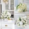 Silk Artificial Flowers Rose Artificial Bouquets  for Home Decor Garden Wedding Decoration