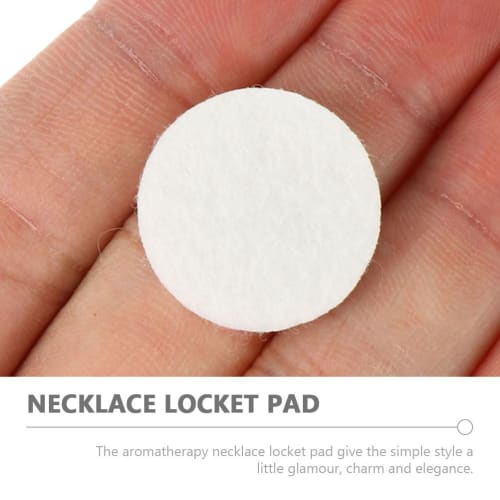 DOITOOL Aroma Diffuser Cotton Pads, 100 Pieces, Lightweight Air Diffusion Pads for Oil Diffuser Necklaces, Replacement Aroma Humidifiers, Necklaces, B